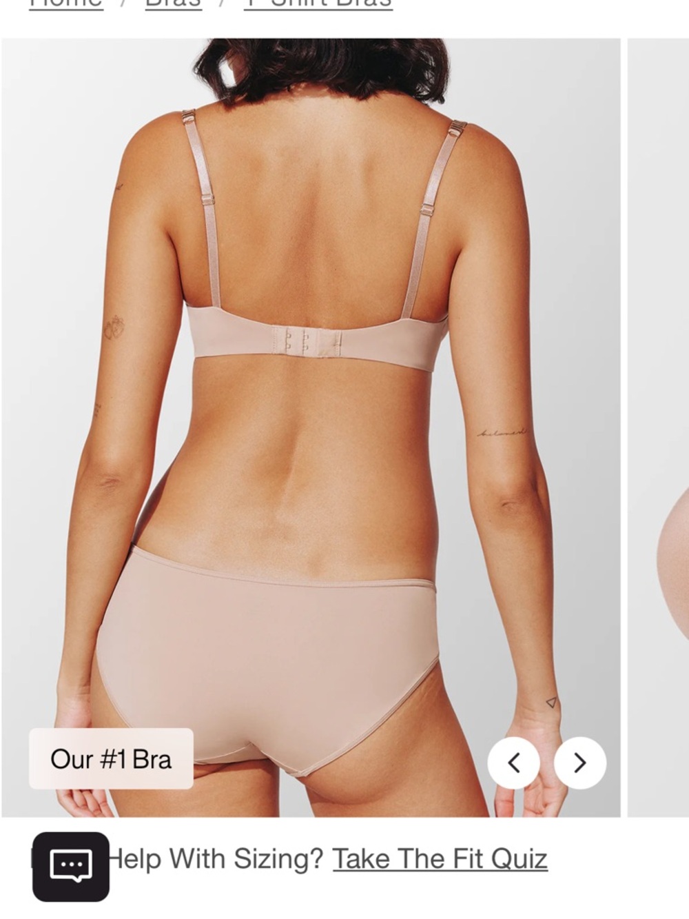TWO ThirdLove 24/7 T-shirt braS Light Beige & Blush - Picture 5 of 14